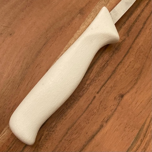 Quikut Stainless Steel Kitchen Fork with White Plastic Handle | Never Used - Picture 6 of 8